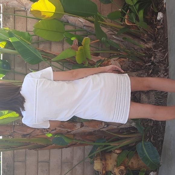 AG Adriano Goldshmeid Poppy Tee Dress True White - Picture 4 of 13